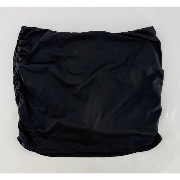 Lauren Ralph Lauren Plus Size Black Ruched Swim‎ Skirt Size 20W Vacation Summer - Picture 1 of 12